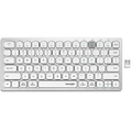 Kensington Compact Multi-Device Switchable Keyboard Wireless Bluetooth USB Silver White