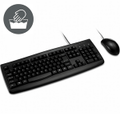 Kensington ProFit Wired Washable Keyboard Mouse Set Bundle Water Resistant