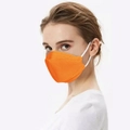 KF94 4PLY 3D Design 80PC Hygienic Single Packed Disposable Face Masks Ergonomic Fit Orange