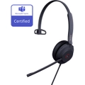 Yealink UH37 Teams Certified USB Wired Headset, Mono, USB-A 2.0, 35mm Speaker, Busylight, Leather Ear Cushion TEAMS-UH37-M