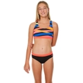 Zoggs Girls Crazy Stripes Muscle 2 Piece