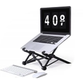 Travel Laptop Stand, Foldable & Adjustable Notebook Holder. 8 Height Options