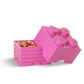 LEGO Storage Brick 4 Bright Pink - Room Copenhagen