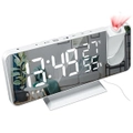 LED Big Screen Mirror Alarm Clock with Projection Display