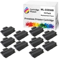 10-Pack Compatible Toner Cartridge for Samsung ML-D2850B MLD2850B SU656A (5,000 Pages) for Samsung ML2850D ML2851ND