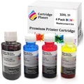 4 Pack (1BK,1C,1M,1Y) Compatible Ink for HP 32XL 31 for HP Smart Tank 450 455 551 555 571 655