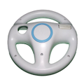 Genuine Nintendo Wii Wii U White Steering Wheel Mario Kart Racing (Pre-Owned)