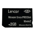 Lexar 2GB Sony PSP Memory Stick Pro Duo Memory Card Camera Memory Mark 2 (Preowned)