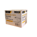 Capri Premium Vinyl Gloves Powder Free Large Clear 1000 Pcs (10 X 100pcs) C-GV0006