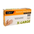 Capri Premium Vinyl Gloves Powder Free Extra-Large Clear 100 Pcs - C-GV0016