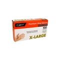 Capri Premium Vinyl Gloves Pre Powdered Extra-Large Clear 100 Pcs - C-GV0013