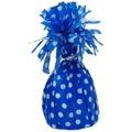 Foil Balloon Weight - Royal Blue Polka Dot