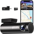 AZDOME 4K Dash Cam Front and Rear with 5G Wifi GPS Dual Dashcam Voice Control Car Camera with Parking Monitor, Night Vision, WDR, G-Sensor, Loop Recording, 64GB SD Card Included(M300S)