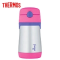Thermos Foogo 210ml Stainless Steel Vacuum Insulated Drink Bottle with Straw Pink