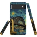 For Google Pixel 6 Tough Protective Cover, Painting Of The Harbour Bridge