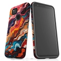 For Google Pixel 4a Tough Protective Cover, Waves Of The Sun