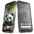 For Google Pixel 3 Tough Protective Cover, Happy Panda