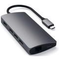 SATECHI Aluminium Space Gray USB-C Multiport Adaptor, 4K HDMI 60Hnz , Ethernet V2 [ST-TCMA2M]