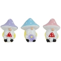 Miniature Gnome with Mushroom Hat