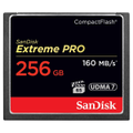 SanDisk Extreme PRO 256GB 160MB/s UDMA 7 VPG-65 Compact Flash Memory Card