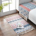 Retro Bohemian Tassel Knitted Floor Carpet Mat