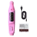 Electric Nail Drill Bits Tool Machine Acrylic Shaper - Pink
