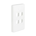NLS 30604 - 4 Gang Switch Plate Only ' Classic' Style ' White