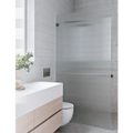 Fluted Frameless Shower Walk In Panel Available from 900-1500mm