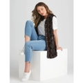 ROCKMANS - Womens Long Vest - Brown Winter Jacket - Teddy - Casual Work Wear - Sleeveless - Chocolate - Gilet - Vogue Fashion - Comfy Office Clothing