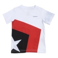 Converse Boy's White Spliced Star Chevron T-shirt