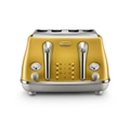 De'Longhi Icona Capitals Four Slice Toaster New York Yellow