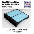 WESFIL CABIN AIR FILTER WACF0110 RCA183P Fits SUBARU