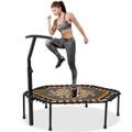 50-inch Fitness Trampoline Cardio Exercise Rebounder for Adult Home and Gym Orange & Black