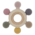Playground by Living Textiles - Multi-Surface Teething Wheel - Rose