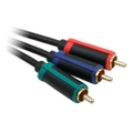 Crest 3 RCA RGB Component Video Cable Lead AV Gold Plated Red Green Blue