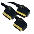 1.5m ISIX AV SCART to 2 SCART Plugs Splitter Cable Lead ITT3711