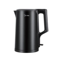 Midea 1.7L Double Wall Kettle Black 304 Stainless Steel Quiet Boil Boiler with patent coating