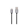 3sixT 1m USB-A to Micro USB Male Data Sync Cable Cord For Smartphones Black