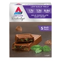 5pc Atkins Low Carb/Sugar 30g Endulge Protein Bar Diet Snack Milk Chocolate Mint