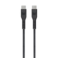 Monster TPE 1.2M USB-C to USB-C Phone Charging/Sync Power/Data Cable Black
