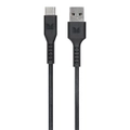 Monster TPE 1.2M USB-C to USB-A Phone Charging/Sync Power/Data Cable Black