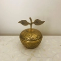 Zohi Interiors Moroccan Etched Brass Apple with Lid