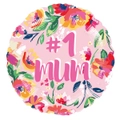 Mothers Day Number 1 Mum Mothers Day Round Foil Balloon