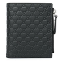 Gucci Micro GG Guccissima Leather Small Bifold Wallet 544475 Black