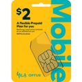 Optus Pre $2 Voice SIM 5G - Black