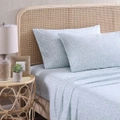 Tommy Bahama Koya Bay Cotton Single Size Bed Sheet Set w/ Pillowcase Blue Sky