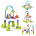 Costway 4in1 Baby Activity Center Infant Push Walker w/Play Mat & Interactive Toys Height Adjustable, Birthday Xmas Gift