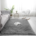 Advwin Non-Slip Shaggy Rugs Floor Rug Living Room Bedroom Mat Large Carpet Grey 200*230cm