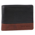 Pierre Cardin Mens Leather 2 Tone Tri-Fold RFID Wallet