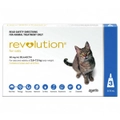 Revolution 2.6-7kg Cat Parasite Wormer Treatment Tube Blue - 2 Sizes